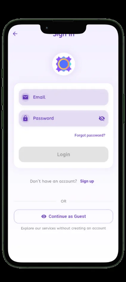 ChozekAI App Screen 1